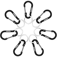 WAPAG Mosquetón 5cm Mini Llavero Primavera Acortar Gancho Llavero para Llaves Otros Artículos Pequeños Diariamente…